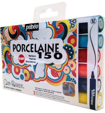 020-280 - Kippers - Porcelaine 150, 6 markers set, primary