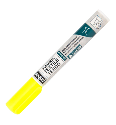 803-471 - Pebeo - 7A Light Fabric Marker - Fluo Yellow