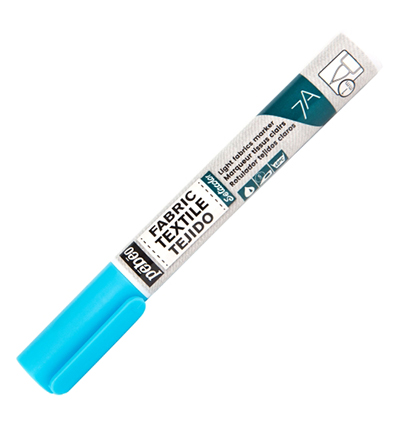 803-475 - Pebeo - 7A Light Fabric Marker - Fluo Blue