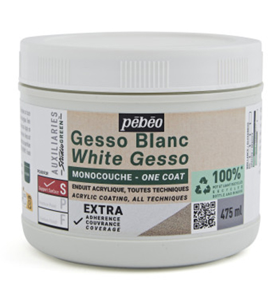 818615 - Pebeo - One Coat White Gesso, 475ml