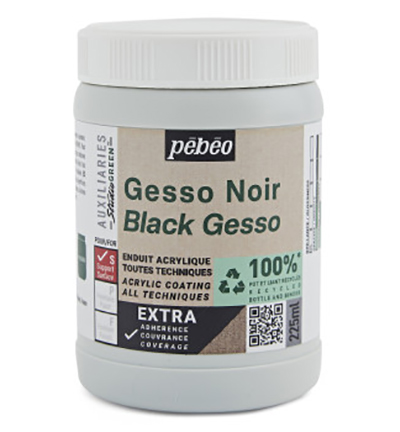 818623 - Pebeo - Black Gesso, 225ml
