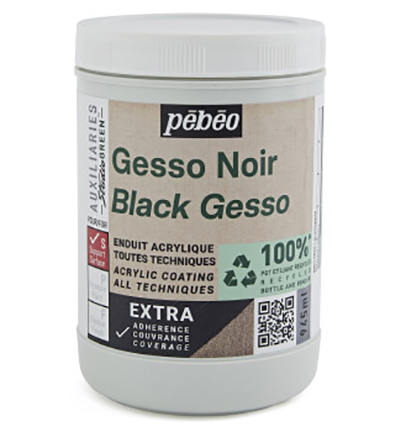 818626 - Pebeo - Black Gesso, 945ml