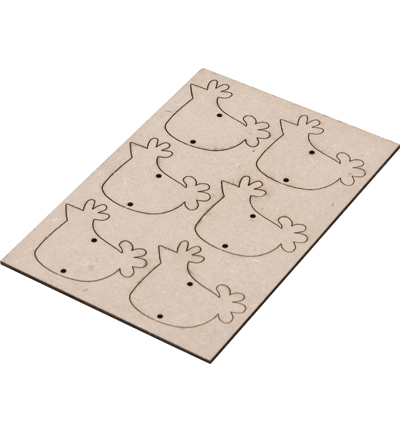 465.643.006 - Pronty - Decoration board chicken 6 pcs