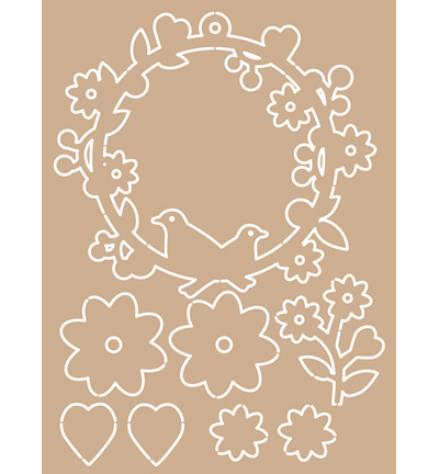 460.415.001 - Pronty - Decoration board Wreath  / Flowers