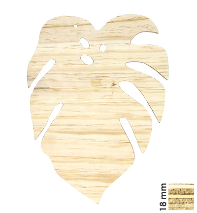 422.000.002 - Pronty - Deco Wood Tropical Leaf