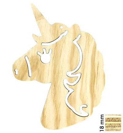 422.000.004 - Pronty - Deco Wood Unicorn