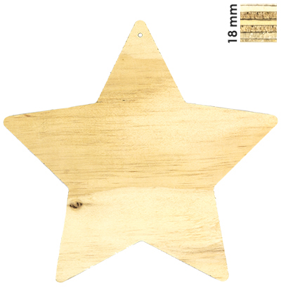422.000.005 - Pronty - Deco Wood Star
