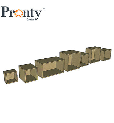 460.483.055 - Pronty - MDF Typecase, set of 7 boxes