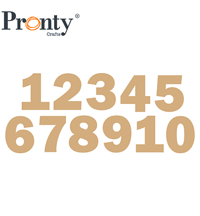 460.483.059 - Pronty - MDF Numbers, 11 pcs.