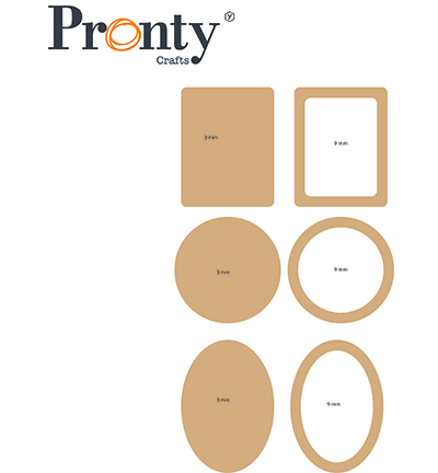 460.483.065 - Pronty - MDF Frame it, set of 3 frames