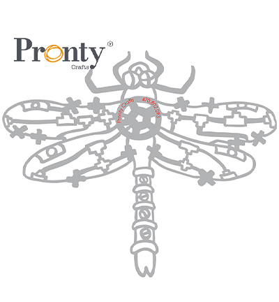 470.802.093.V - Pronty - Stencil Steampunk Dragonfly
