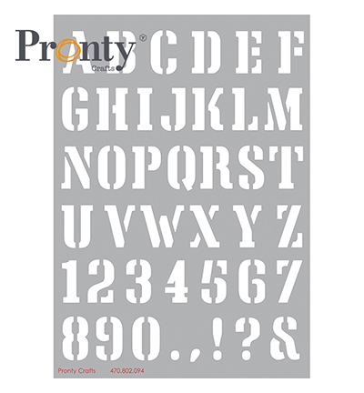 470.802.094 - Pronty - Mask stencil Alphabet