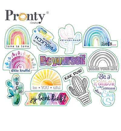 472.700.013 - Pronty - Embellishments Rainbow & Cactus