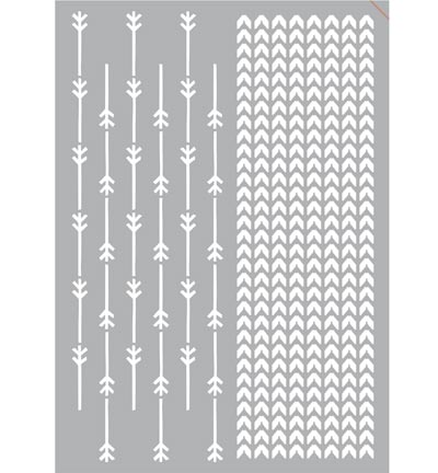 477.400.011 - Pronty - Zelfklevend Knitting + Arrows Pattern