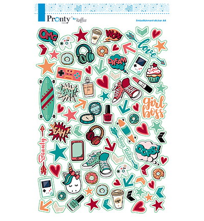 491.100.001 - Pronty - Raffzz Scrap stickers Pretty&Cool