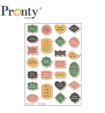 491.100.026 - Pronty - Stickers Christmas labels