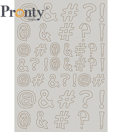 492.001.048.V - Pronty - Chipboard Diacritics