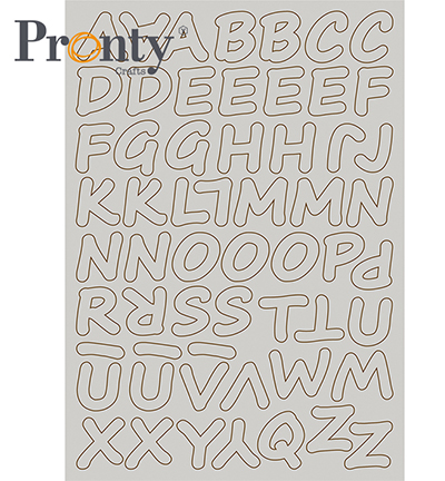 492.010.020 - Pronty - Chipboard Alphabet