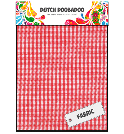 400.903.011 - Dutch DooBaDoo - Red Check sheets - Feuilles de textile