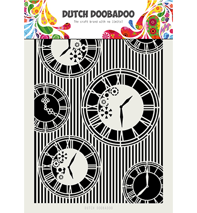470.715.814 - Dutch DooBaDoo - DDBD Mask Art Clocks Stripes
