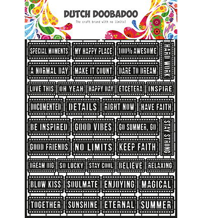 472.950.008 - Dutch DooBaDoo - DDBD Dutch Paper Art Tekst