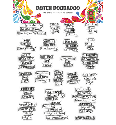 491.200.009 - Dutch DooBaDoo - DDBD Dutch Sticker Art Doodle text