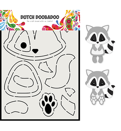 470.713.817 - Dutch DooBaDoo - DDBD Card Art Raccoon