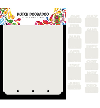 470.713.820 - Dutch DooBaDoo - DDBD Card Art Mini Album Months 13 set