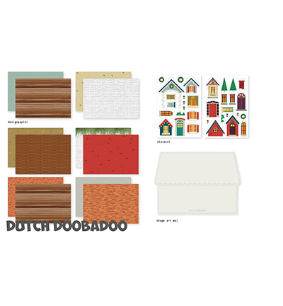 472.100.006 - Dutch DooBaDoo - DDBD Crafty kit Christmas Scene