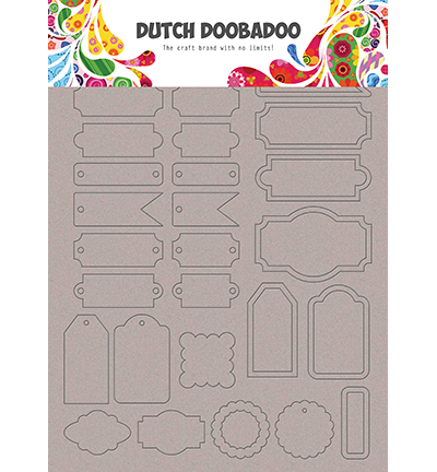 492.006.006 - Dutch DooBaDoo - DDBD Greyboard Art Labels and tags