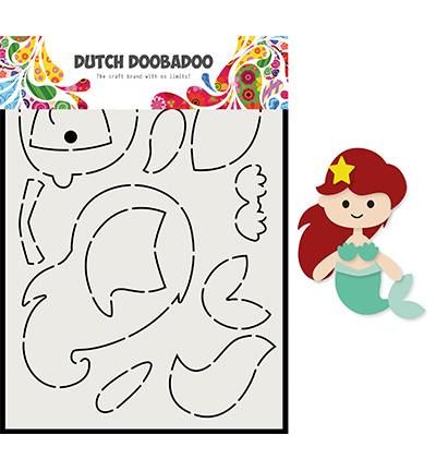 470.713.810 - Dutch DooBaDoo - DDBD Card Art Built up Zeemeermin