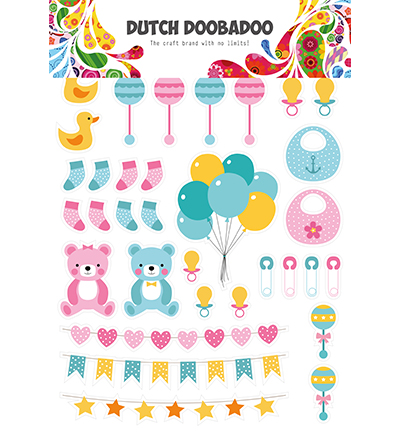 474.007.010 - Dutch DooBaDoo - DDBD Dutch Paper Art Baby elements