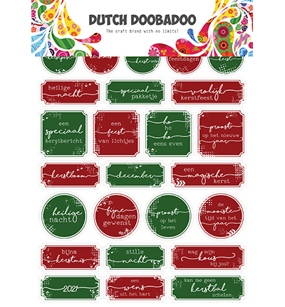 491.200.010 - Dutch DooBaDoo - DDBD Dutch Sticker Art Christmas