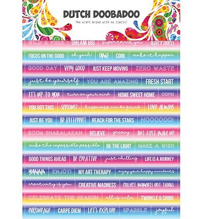 491.200.015 - Dutch DooBaDoo - DDBD Dutch Sticker Art Text Mandalas