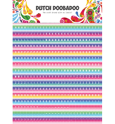 491.200.016 - Dutch DooBaDoo - DDBD Dutch Sticker Art Alphabet