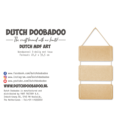 460.440.421 - Dutch DooBaDoo - MDF Hanging panels incl rope