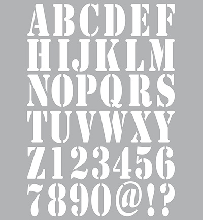470.455.001 - Dutch DooBaDoo - Dutch Stencil Art Alphabet
