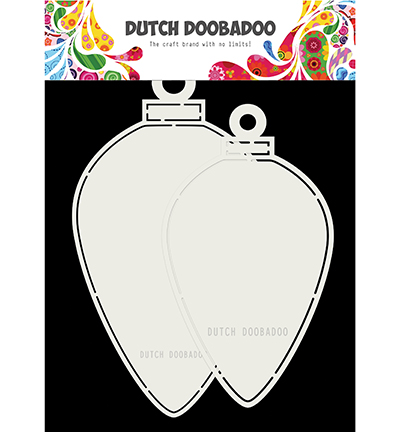 470.713.730 - Dutch DooBaDoo - CardArt Christmas baubles oval