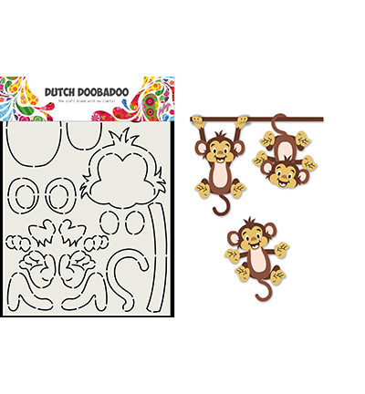 470.713.836 - Dutch DooBaDoo - Card Art Built up Monkey