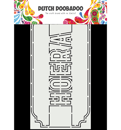 470.713.863 - Dutch DooBaDoo - Card Art Slimline Hoera