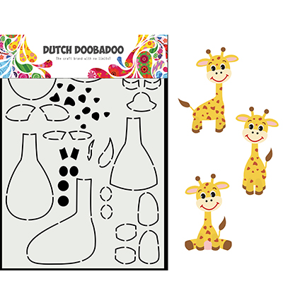 470.713.864 - Dutch DooBaDoo - Card Art Built up Giraffe