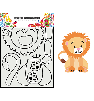 470.713.881 - Dutch DooBaDoo - Card Art Built up leeuw