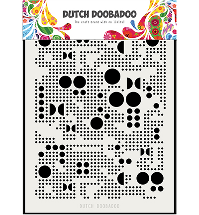 470.715.133 - Dutch DooBaDoo - Mask Art Mylar Various Dots