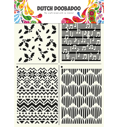470.715.810 - Dutch DooBaDoo - Mask Art Multistencil Xmas