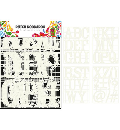 470.715.820 - Dutch DooBaDoo - Stencil Art A-Z  (4 stencils)