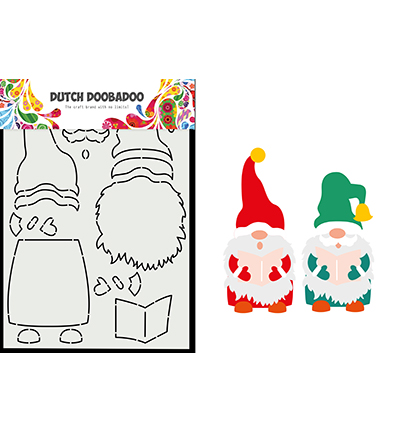 470.784.143 - Dutch DooBaDoo - Card Art Built up Caroling Gnome