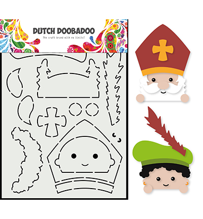 470.784.176 - Dutch DooBaDoo - Card Art Built up Gluur Sint & Piet