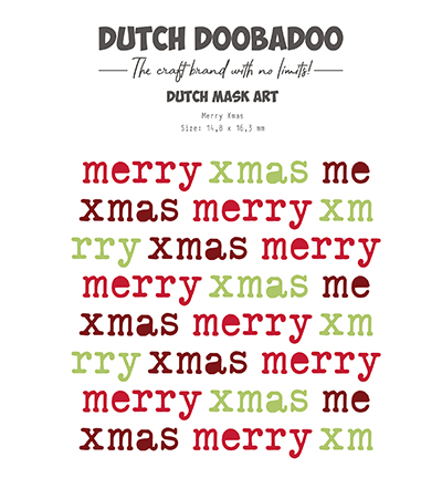 470.784.186 - Dutch DooBaDoo - Mask Art Merry X-mas