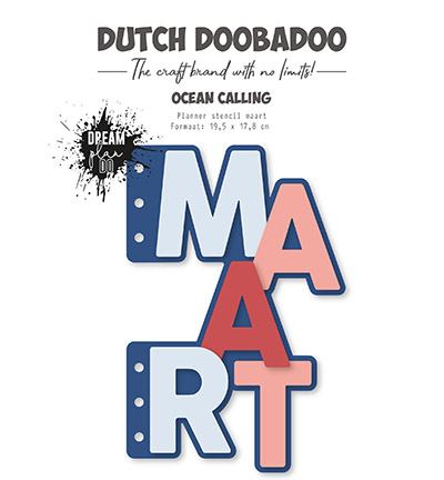 470.784.296 - Dutch DooBaDoo - Card-Art Planner stencil Maart