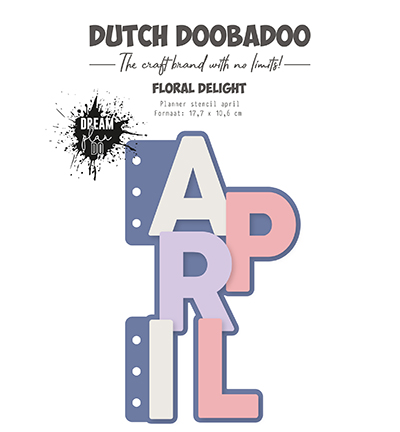 470.784.306 - Dutch DooBaDoo - Planner stencil April